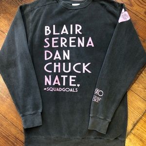 Jadelynn Brooke oversized Gossip Girl sweatshirt